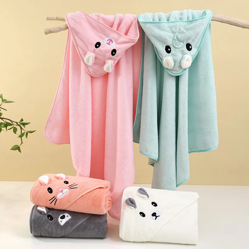 Coral Fleece Animal Shaped Hooded Blanket