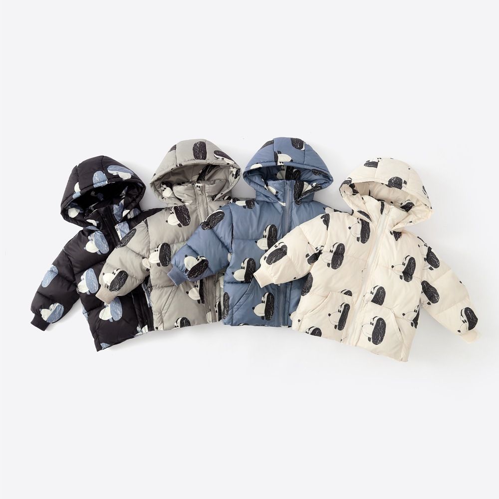 Toddler/Kid Girl/Boy Childlike Animal Pattern Hooded Padding Coat