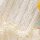 Leggings de dobladillo de hongos de color sólido populares para bebés / niños pequeños Blanco