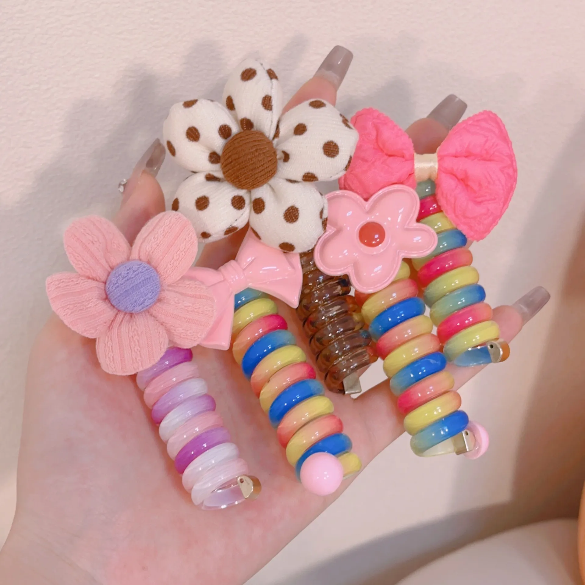 Confezione da 5 Fascia Sweet per Bambina Blu