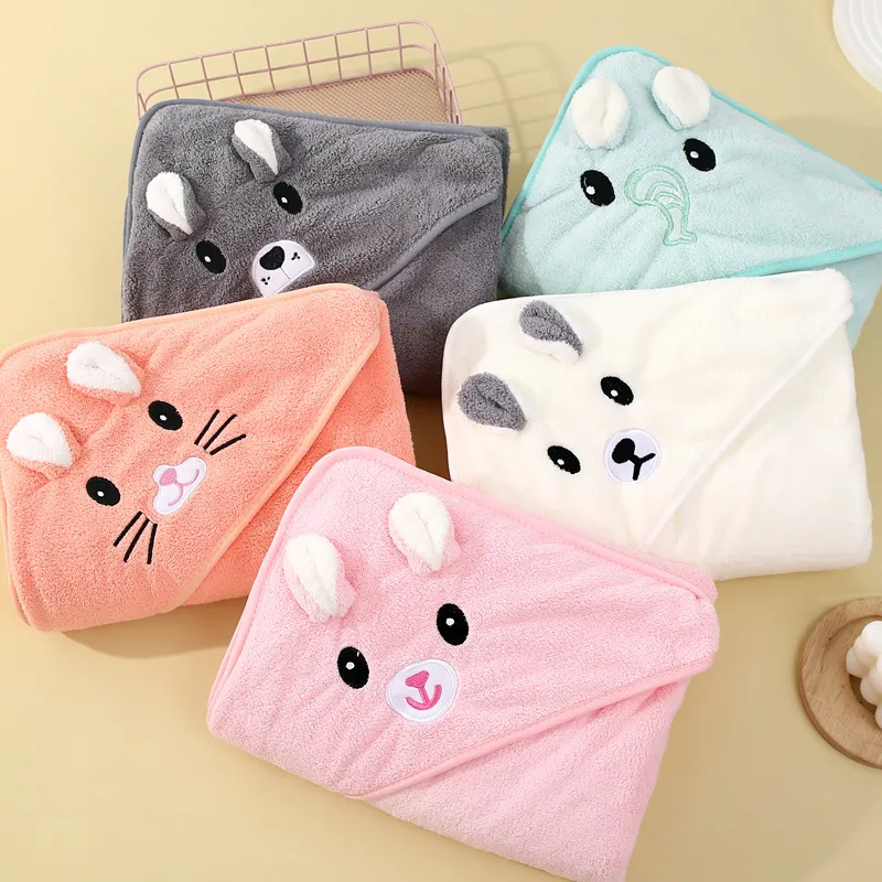 Coral Fleece Animal Shaped Hooded Blanket Pale Green