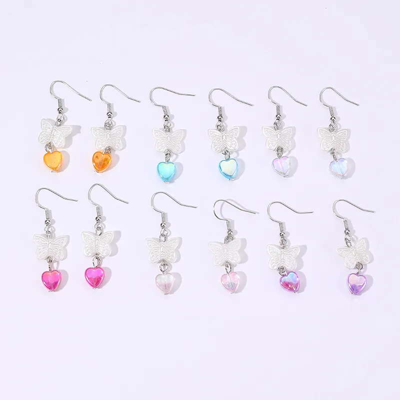 12-pack Kids/adult Fashion colorful earring set Multi-color image 6