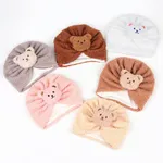 Baby's teddy fleece warm fetal cap  image 4