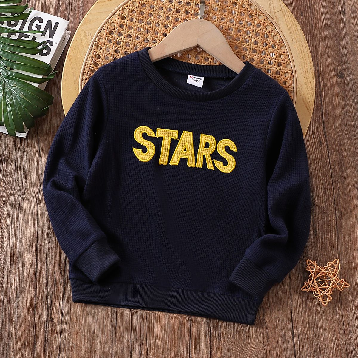 Toddler Girl/Boy Casual Letter Pattern Oversized Sweatshirt