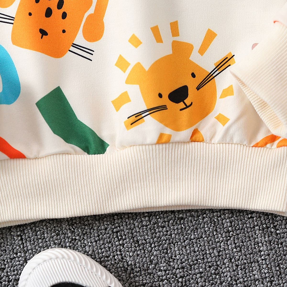 Toddler Girl/Boy Animal Childlike Colorful Pattern Pullover