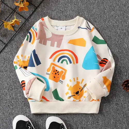 Toddler Girl/Boy Animal Childlike Colorful pattern Pullover