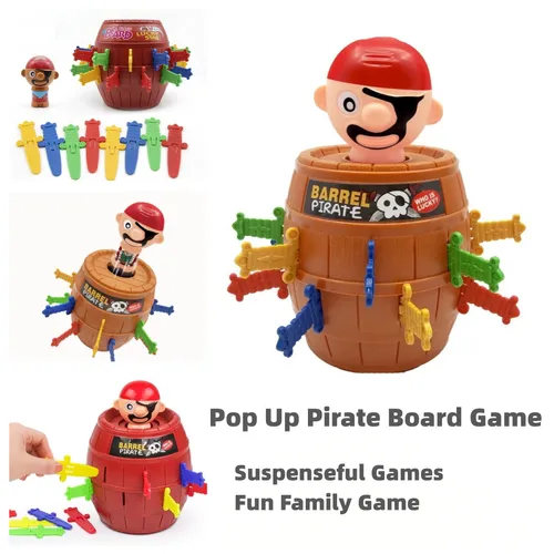 Pirate Popups Family Gathering Games, Childrens Funny Pirate Toy Cubes