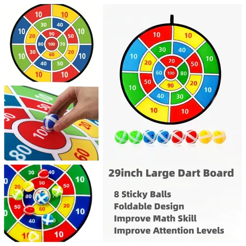 Objetivo de bola pegajosa plegable con bolas pegajosas - Juguete interactivo para padres e hijos en interiores y exteriores
