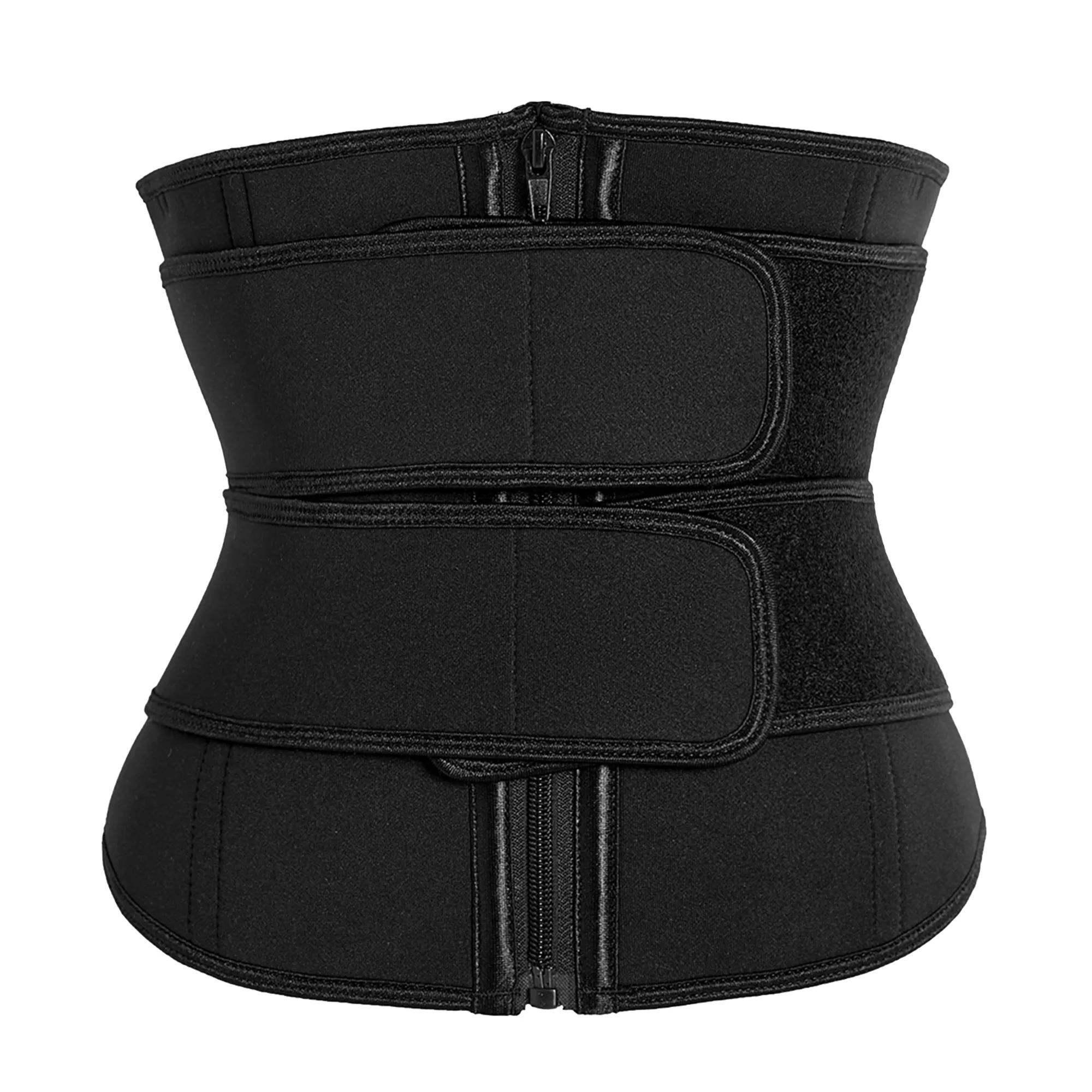 Women Sweat Waist Trainer Underbust Corset Trimmer Double Shaper Belt Workout Sport Girdle