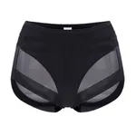 Women's high-waisted, hip-lifting, breathable mesh design, shaping, comfortable and sexy underwear Black