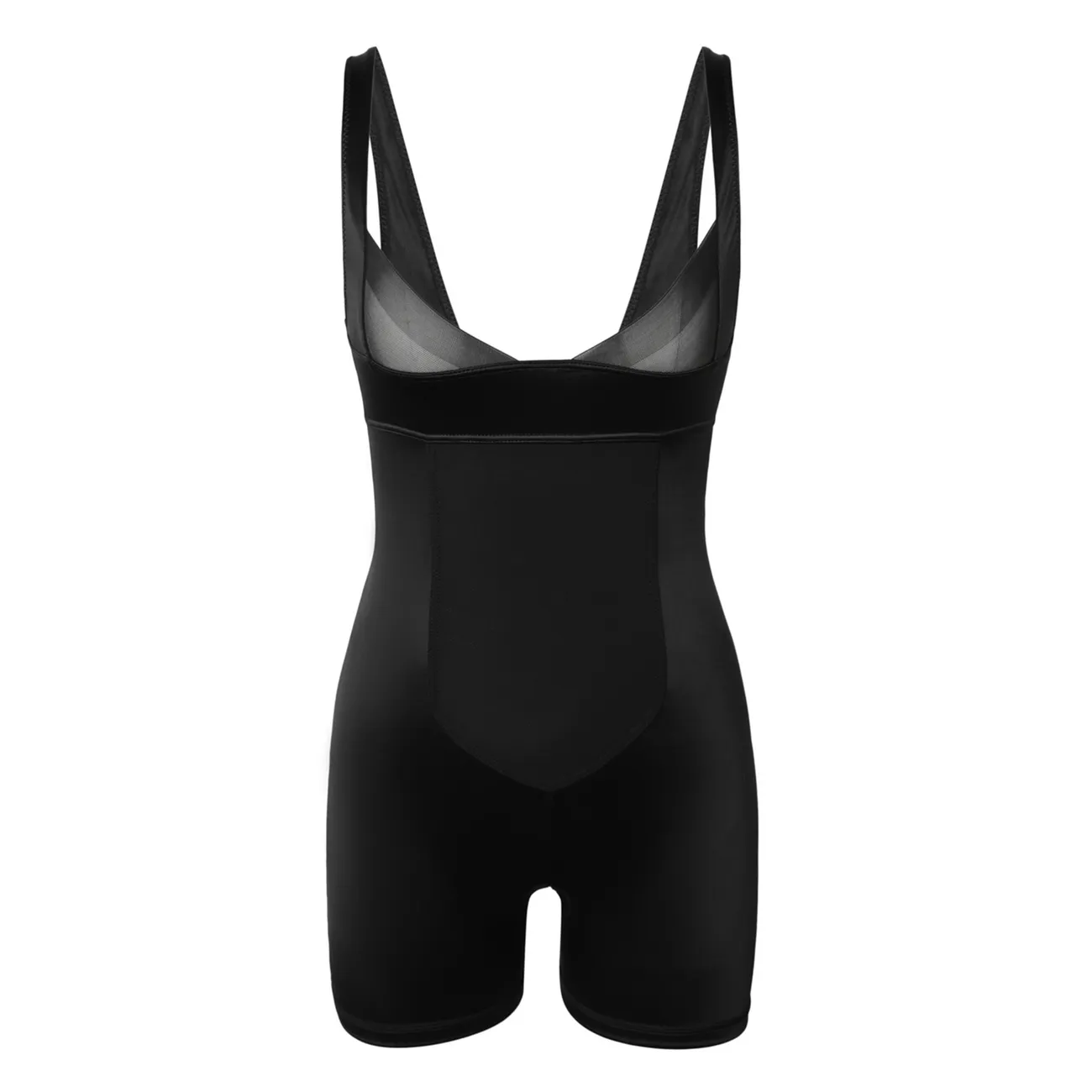 Shapewear for Women Tummy Control Bodysuit Sculpting Thong Open Bust Body Shaper Black big image 1