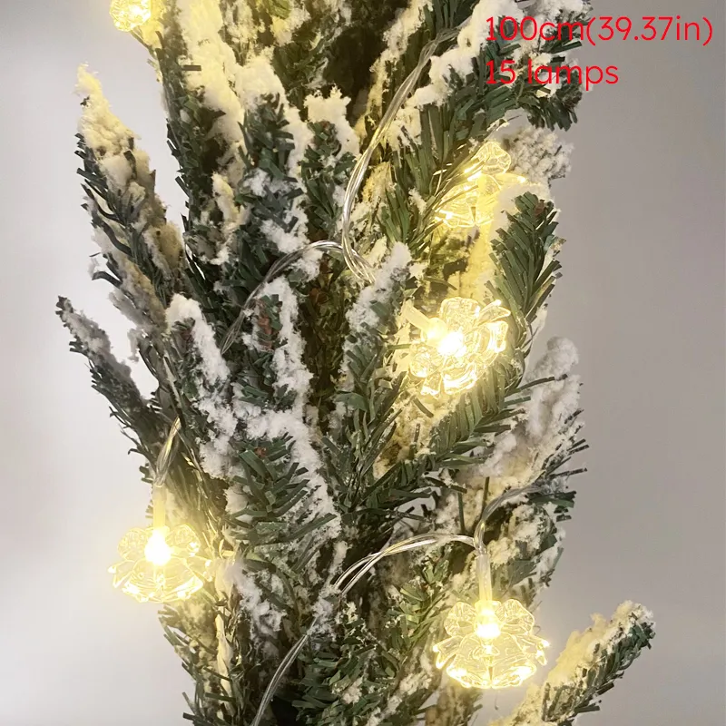 Christmas Tree LED Bell String Lights Yellow image 5