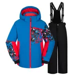2PCS Kid Boy/Girl Windproof Waterproof Winter Ski Jacket & Pants Set Snow Suit royalblue