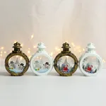 Christmas Round Handheld Lighted Lantern: Battery-Powered Decorative Holiday Item ,Festive Party Atmosphere  image 4
