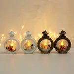 Christmas Round Handheld Lighted Lantern: Battery-Powered Decorative Holiday Item ,Festive Party Atmosphere  image 5