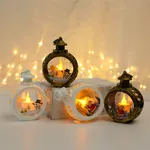 Christmas Round Handheld Lighted Lantern: Battery-Powered Decorative Holiday Item ,Festive Party Atmosphere  image 6