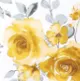 2 pièces Bébé Fille Bouton Grande fleur Doux Manches longues Combinaisons jaune tendre