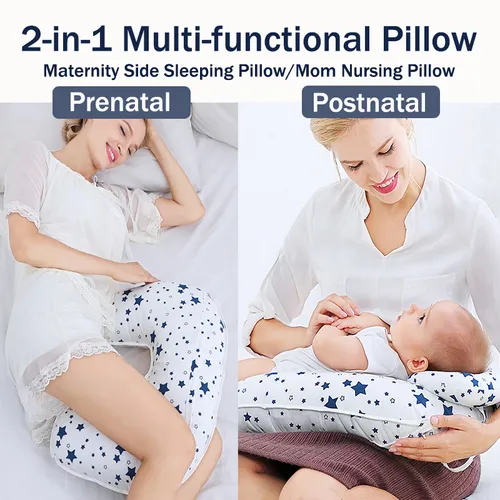 Versatile U-Shaped Nursing Pillow for Babies and Moms