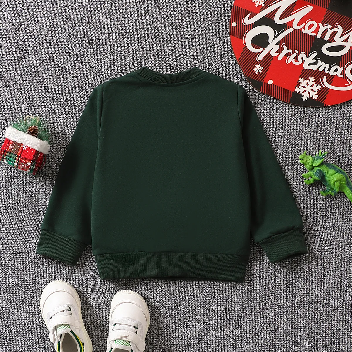 Weihnachten Kleinkinder Jungen Kindlich Sweatshirts dunkelgrün big image 1