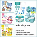 Kitchen/Tool Box/Beauty Hair Salon/Doctor Kit Kids Role Play Set Pretend Play Tool Toys  image 5