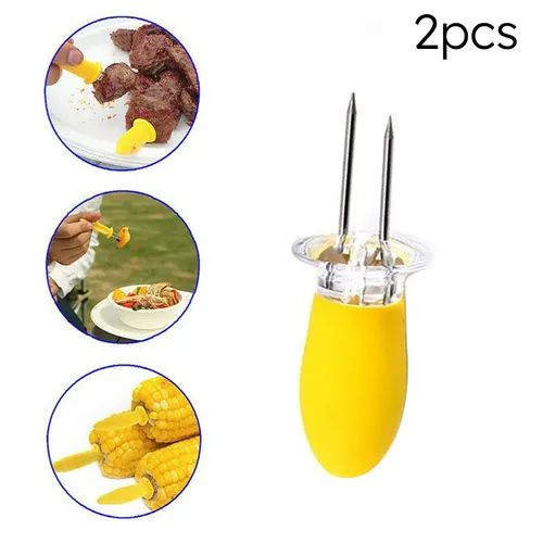 Home Birthday Party and Holiday Party Food Corn Fruit BBQ Anti-Scald Fork