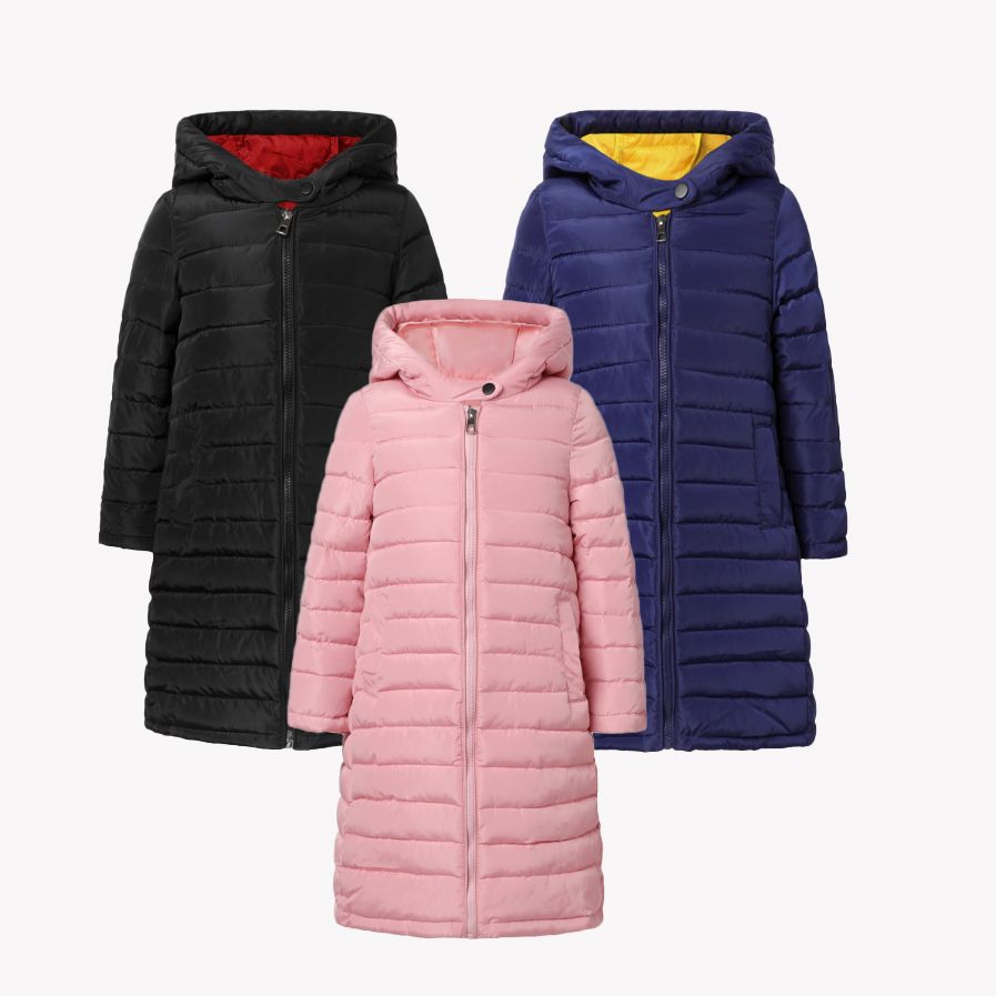 Toddler/Kid Girl/Boy Solid Color Basic Style Cotton Jacket Zipper