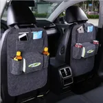Multi Car Seat Storage Bag Prático Car Seat Back Organizer Sacos de armazenamento Car Hanging Pocket Car Interior Acessórios (cinza) Cinza Escuro