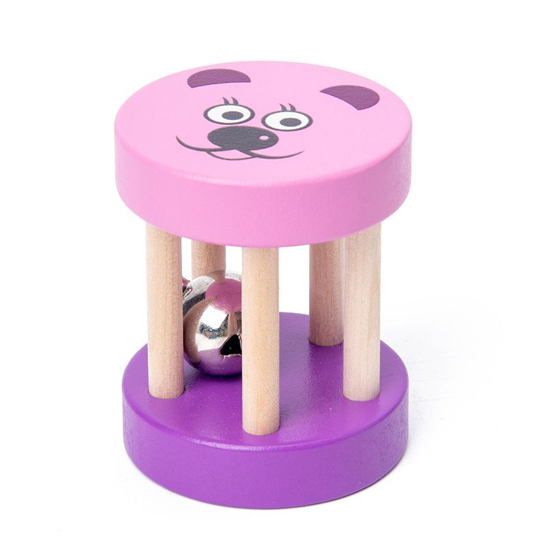 Wooden Cartoon Music Handbell For Early Auditory Training And Education