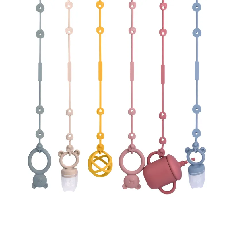 Silicone Pacifier Clip for Baby Bottles and Teething Toys