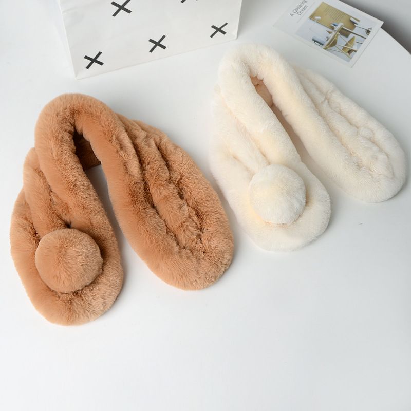 幼兒/兒童/成人聖誕時尚毛絨舒適保暖圍巾
