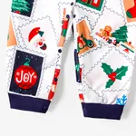 Christmas Family Matching Colorful Cartoon Festival Theme All-over Print Long-sleeve Tops and Pants Sets  image 4