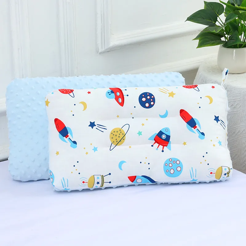 Children's Cartoon Cotton Pillow With Plush Soothing Beans For Soft And Breathable Sleep