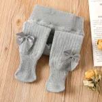 Baby / Toddler Bow Decor Thermal Tights Pantyhose Grey