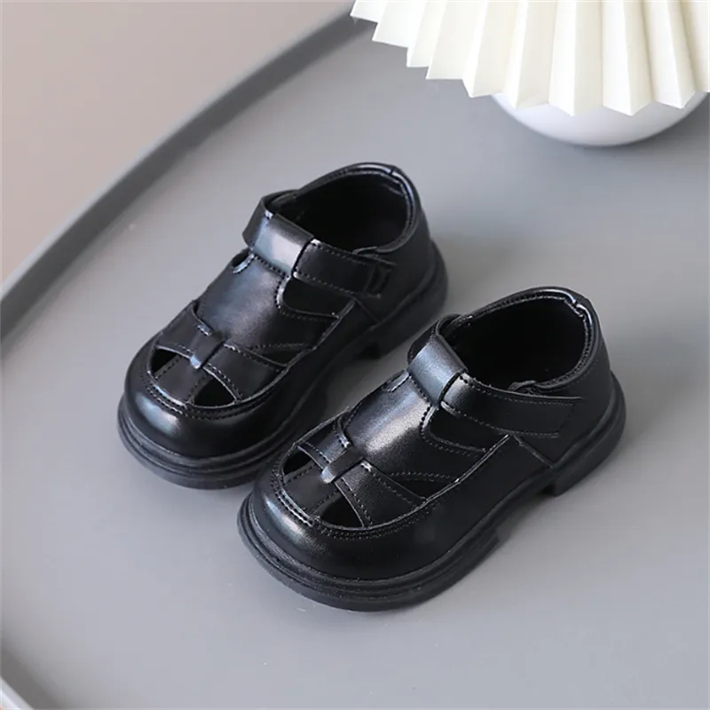 

Toddlers/Kids Girl/Boy Casual Solid Hollow Out Leather Sandals