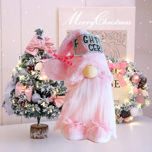 Christmas Pink Home Decoration Christmas Desktop Ornaments Children's Gifts