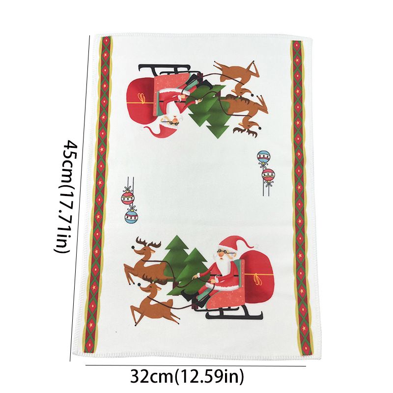 Christmas Home Indoor Towels With Festive Patterns - Absorbent Towels For Christmas Decor And Hand Drying