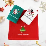 Christmas Towels - Absorbent, Lint-Free, Pure Cotton, Festive Embroidery for Kitchen and Bathroom  image 4
