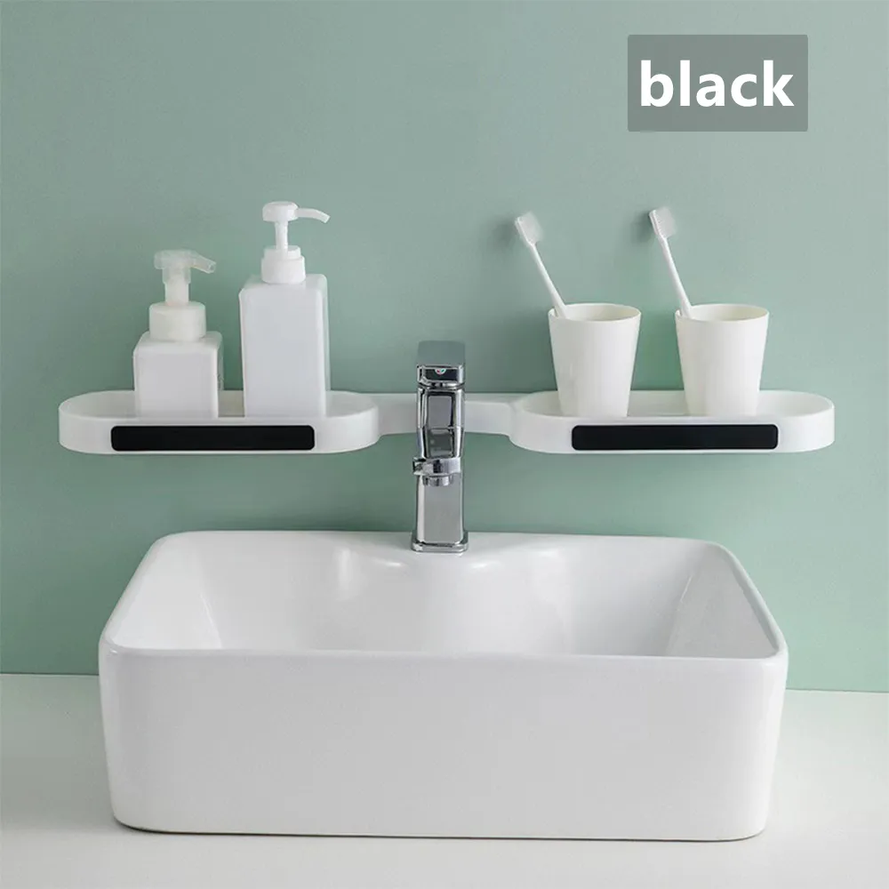 Corner Rotating Storage Rack For Bathroom And Toilet With No Drilling