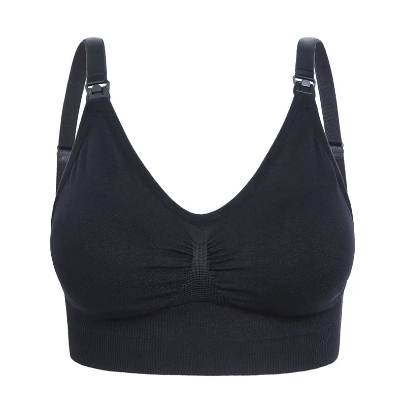 Soutien-gorge de sport d’allaitement de maternité grande taille pour le yoga avec fermeture frontale