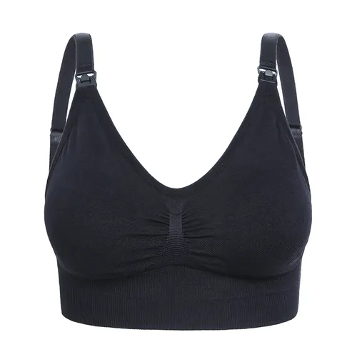 Plus Size Maternity Nursing Sports Bra for Yoga with Front Closure