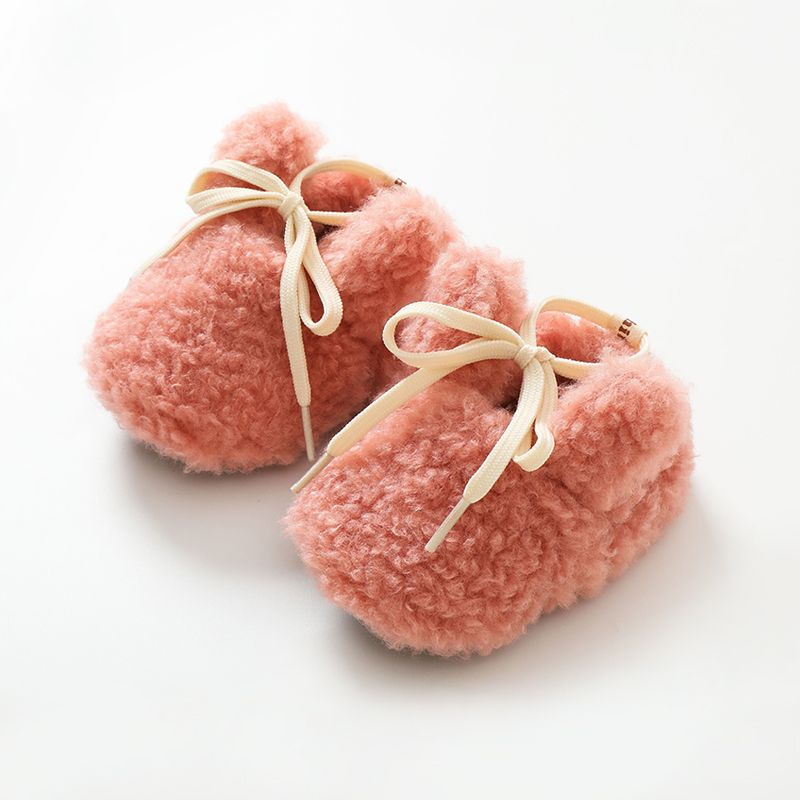 Baby likes Sheep wool thickened warm floor shoes