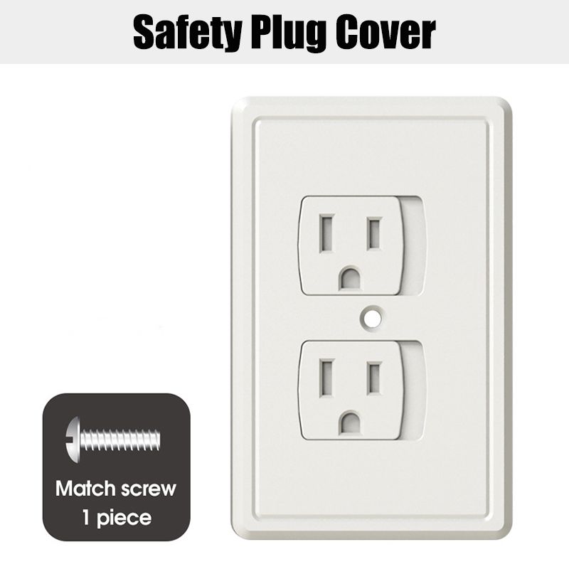 American Standard Electric Socket Protective Cover For Child Safety - Wall And Panel Socket Cover For US Plug Type