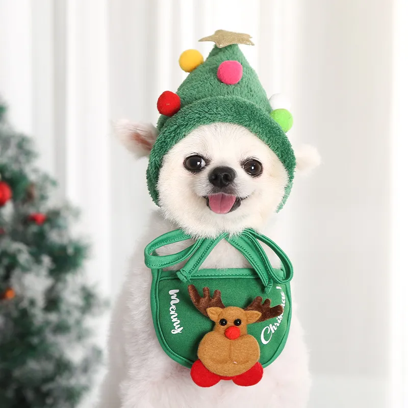 Adorable Christmas-Themed Pet Accessories Color-A big image 1