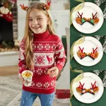 2-pack Children/adults Cute elk antler hair accessories for Christmas  image 2
