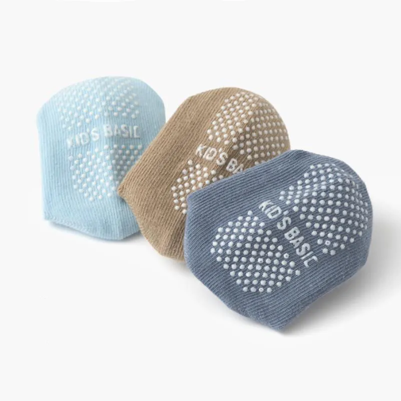 12-pack Baby/toddler Solid color polka dot anti-slip floor socks  image 5
