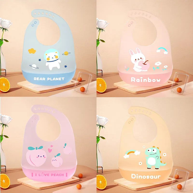 Baby Silicone Waterproof Lightweight Infant Feeding Bib
