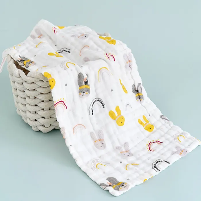 Multifunctional Muslin Cotton Baby Burp Cloth