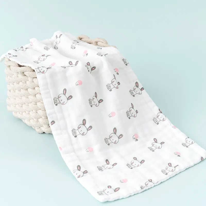 Tissu multifonctionnel en mousseline de coton pour bébé rot Blanc big image 1