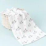Multifunctional Muslin Cotton Baby Burp Cloth White