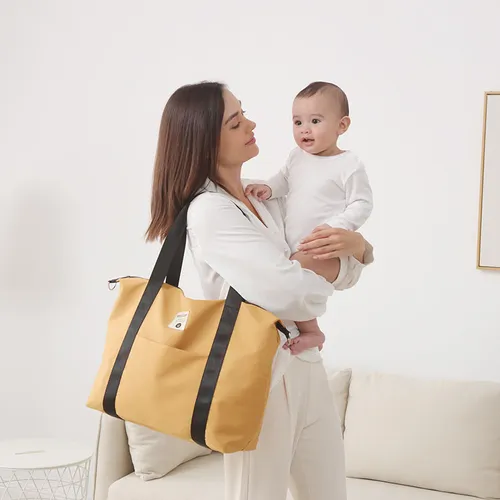 Multi-functional Waterproof Diaper Bag - Large Capacity Shoulder and Cross-body Bag for Moms and Babies